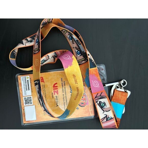 Naruto Shippuden Character Eyes Allover Print Lanyard - Picture 3 of 3